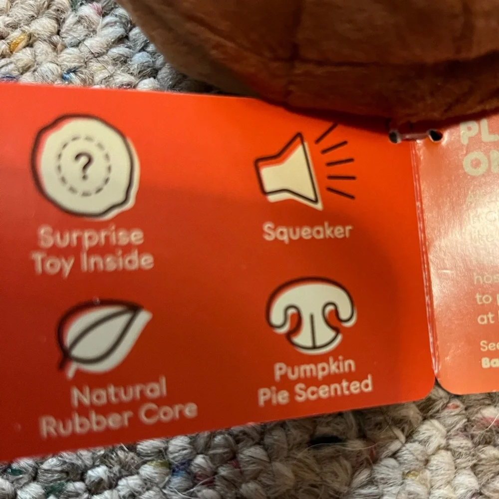 🆕 Dunkin Donuts x Bark Pumpkin Donut Scented Dog Toy